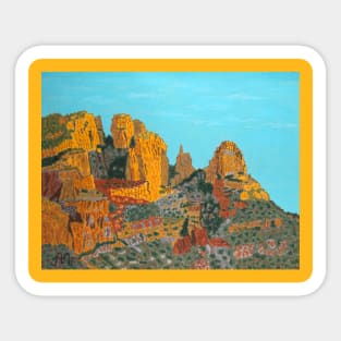 Finger Rock in Pima Canyon, Arizona Sticker